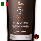 Vinho Tinto Italiano Luccarelli Primitivo di M. Old Vines DOP (750ml)